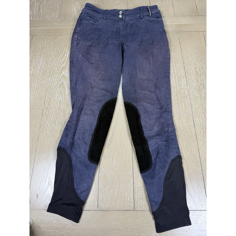 Noble‎ Equestrian Womens Pants Size 26 Denim Look Horseback Riding Pants